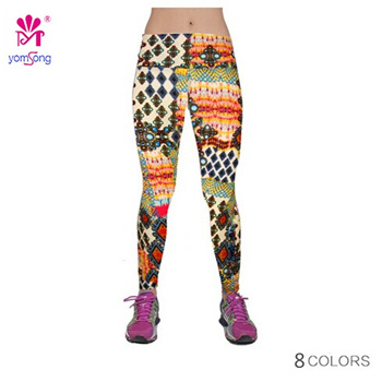 Qoo10 - CHRLEISURE High Waist Gym Leggings Solid Color Women