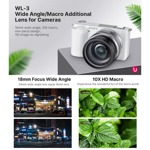 Qoo10 - Ulanzi WL-3 Wide-Angle and Macro Add-On Lens For Sony a7C