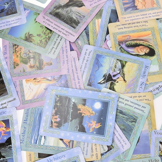 Qoo10 - factory 44 Magical Mermaids and Dolphin Oracle Cards Tarot