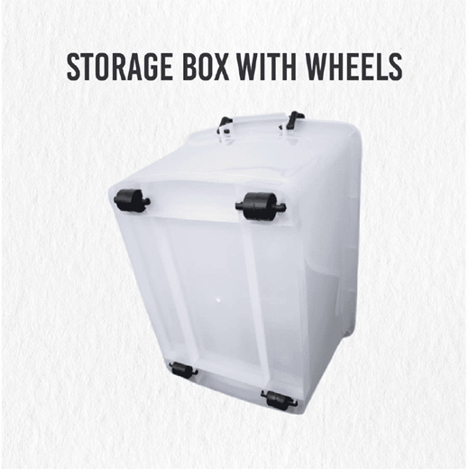 Semi Transparent Plastic Storage Box 25L Big Capacity Stackable
