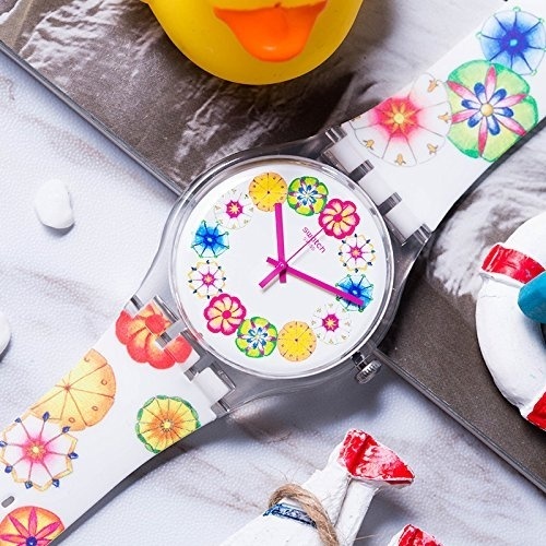 Qoo10 - [Original] Swatch Kumquat SUOK127 White Analog Ladies