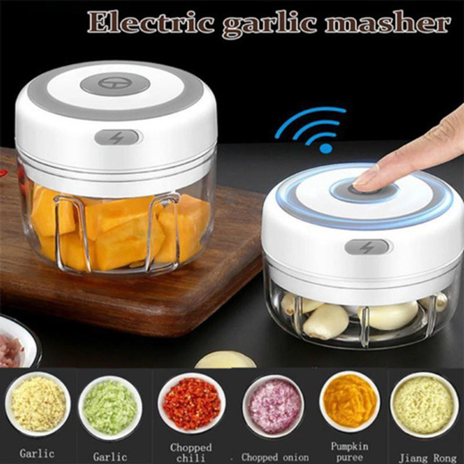 JJYY 1PC Portable Electric Garlic Masher Crusher, 100/250ml Garlic Chopper,  USB Food Processor Kitchen Kitchen Gadgets