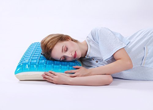 Qoo10 MoMA Gel Memory Foam Pillow Reversible Cool Gel Pillow Standard Si. Household Bedd