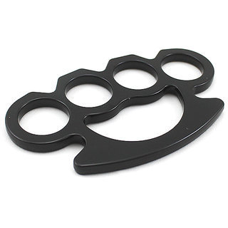 Qoo10 - Black Metal Alloy Knuckle Punch Duster for Martial Arts and Self  Defen : Toys