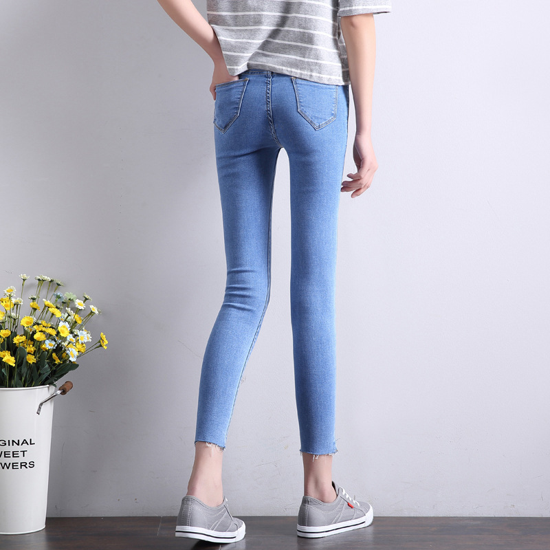 Fashion Women's Trousers Spring Autumn New High-elastic Double-breasted  Tight-fitting High-waisted Slimming Pants Women's Pants - Pants & Capris -  AliExpress