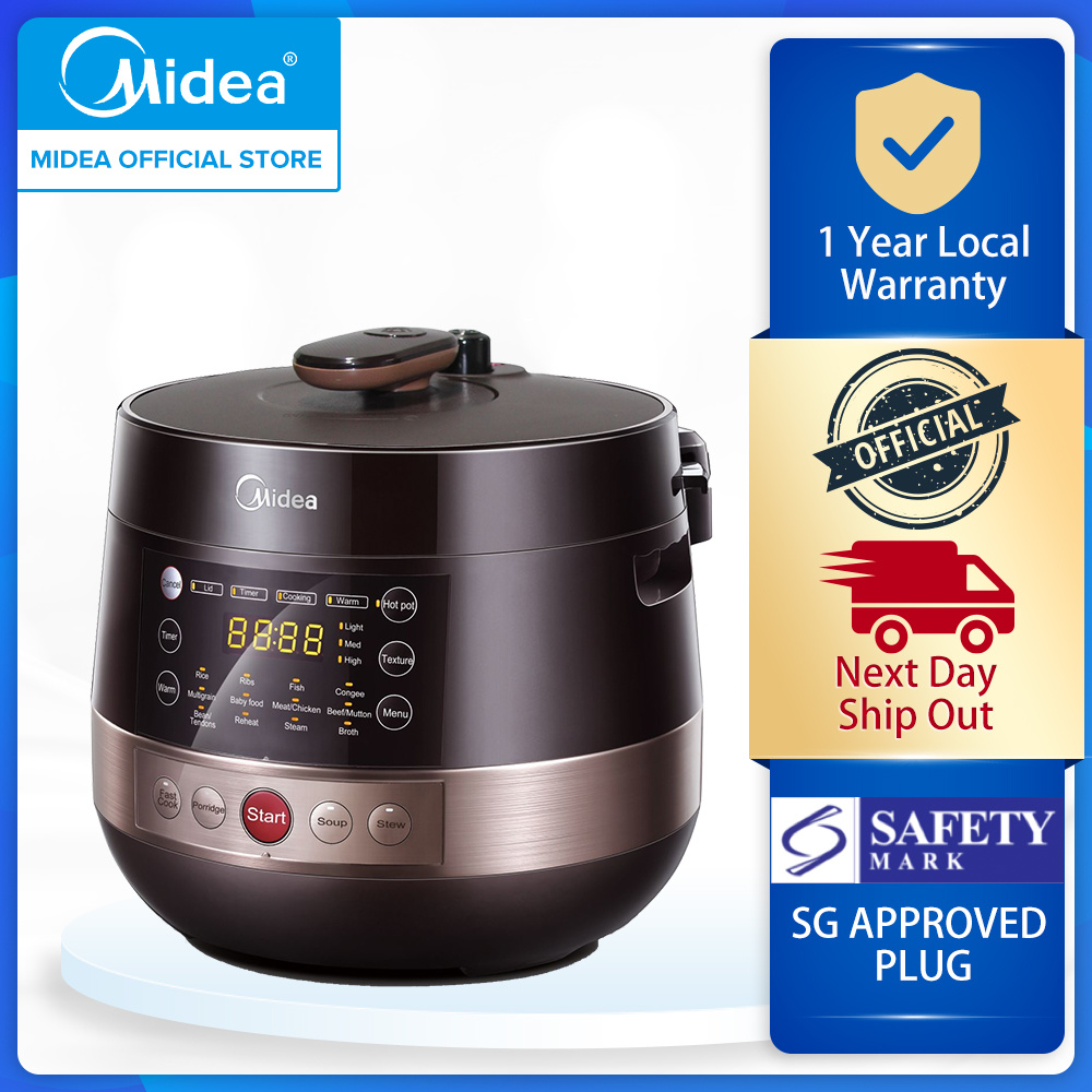 Qoo10 Midea Electric Pressure Cooker ( MY5039P ) [FULL OFFICIAL