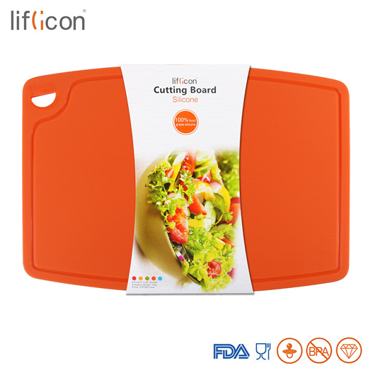 Liflicon Silicone Cutting board(Middle Size) Yellow