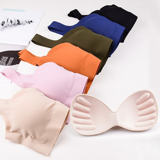 Lizida Japan Women Seamless Bra Ice Silk Thin Underwear Push Up Wireless  Sports Bras