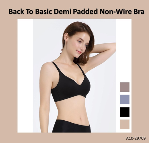 Qoo10 - Sorella Back To Basic Demi Padded Non-Wire Bra : Lingerie &  Sleepwear