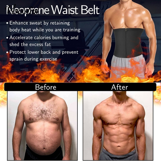 Qoo10 - Vensslim Zipper Waist Trainer Slimming Belt Men Sauna Sweat Body  Shape : Lingerie & Sleep