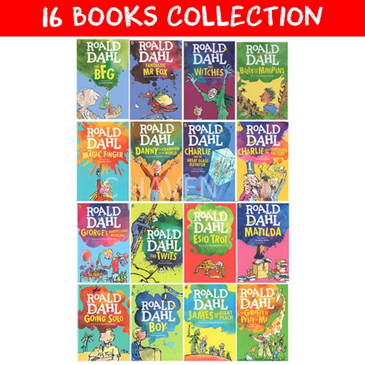 Qoo10 - Roald Dahl 16 Books : Collectibles & Books