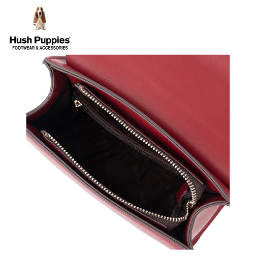 Hush puppies store red bag