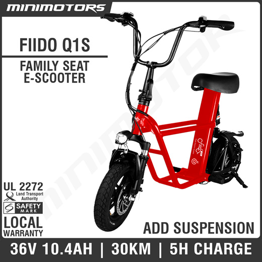 Qoo10 LTA Approved Fiido Q1 UL2272 Electric Scooter PMD with