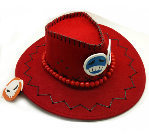  KITAT Ace Cowboy Hat Anime One Piece Cosplay Cap