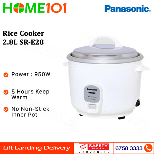 Panasonic SR-E28 Rice Cooker 2.8L - White