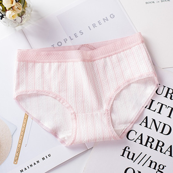 Qoo10 - discount Manufacturer Underwear Women Pure Cotton New Stripe ...