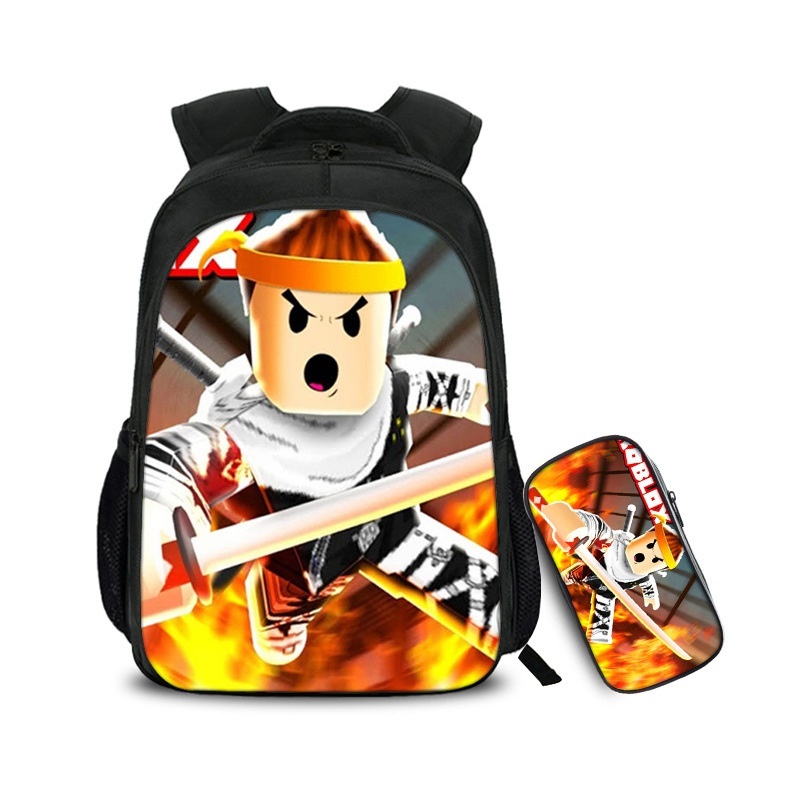 Qoo10 Best Selling Roblox Game Surrounding School Bag Korean Version Of Prim Kids Fashion - hario hat roblox