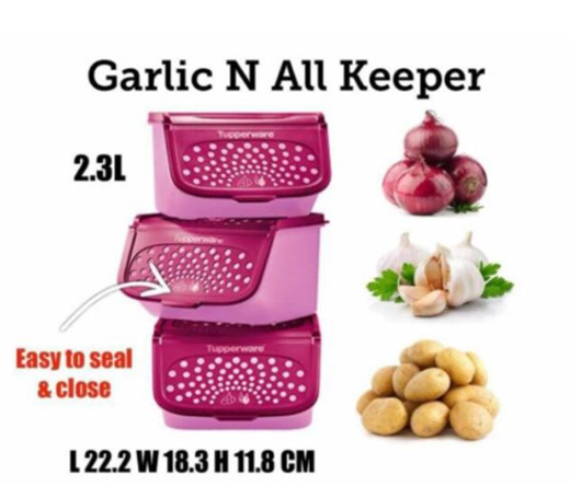 Tupperware Garlic N All Keeper 2.3L