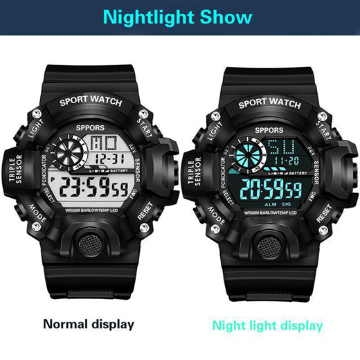 Qoo10 - store Fashion Infantry Sports Electronic Watch New LED Waterproof G  Lu : Watches