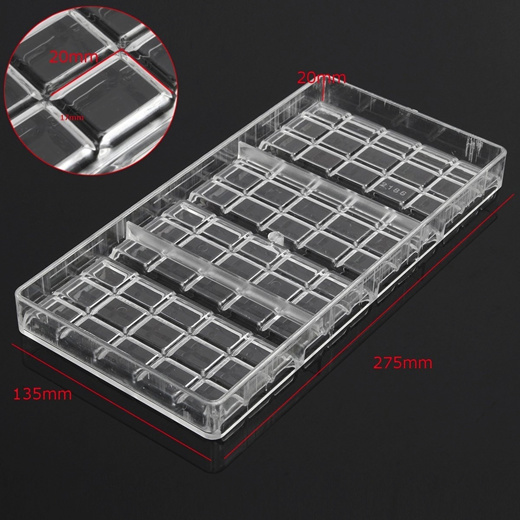 Quube -Chocolate Bar Maker Injection Hard Polycarbonate Chocolate Mold PC  Can : Cameras & Recorde