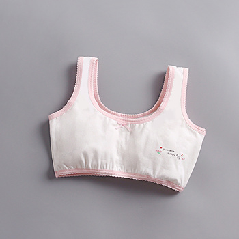 Young Girls bra for kids puberty cotton no rims Girl's bra sports vest  Middle school students' underwear kids bra for girl