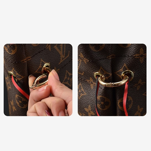 Qoo10 - NEVERFULL LV POUCHETTE Swivel D-ring Felt Insert Clear Sleeve Chain  Le : Bag & Wallet