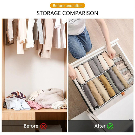 Qoo10 - Closet Organizer Underwear Organizer for Wardrobe Clothes