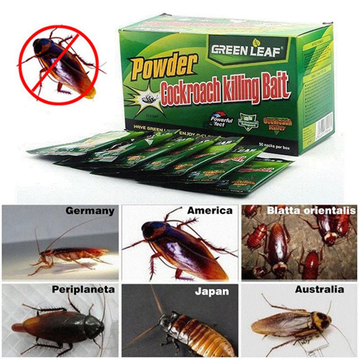 5pcs or 10pcs Greenleaf Powder Cockroach Killing Bait