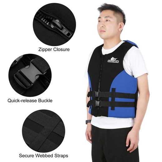 Neoprene Fishing Life Jacket Watersports Kayaking Boating Drifting Safety  Life Vest