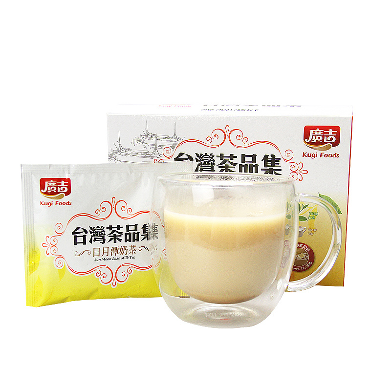 Qoo10 Taiwan Kugi Foods Sun Moon Lake Milk Tea 8packs 2boxes Drinks