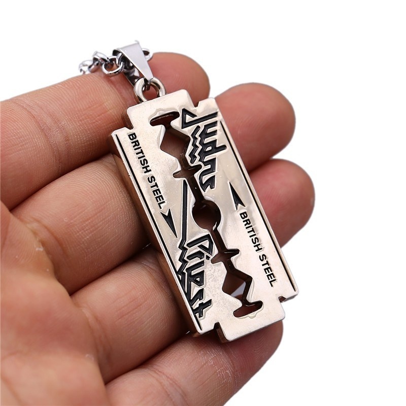 Judas Priest Razor Stainless steel Pendant Necklace Keychain