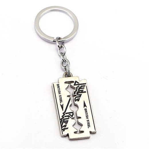 Qoo10 - Music Band Judas Priest Jewelry Razor Blade Shape Pendant Key Chain  Ne : Skin Care