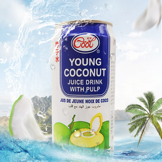 Ice Cool Young Coconut Juice wt Pulp