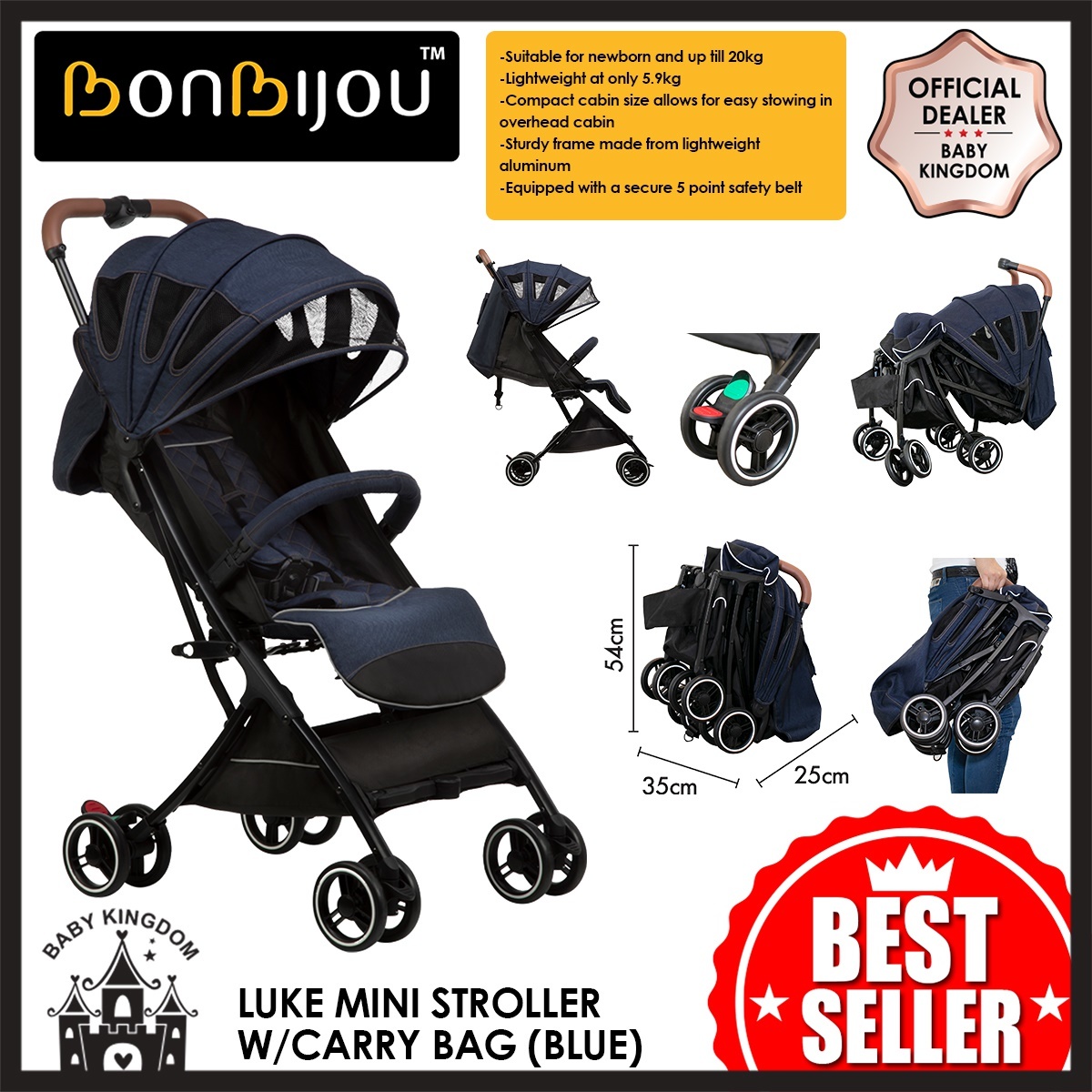 bonbijou luke mini stroller review