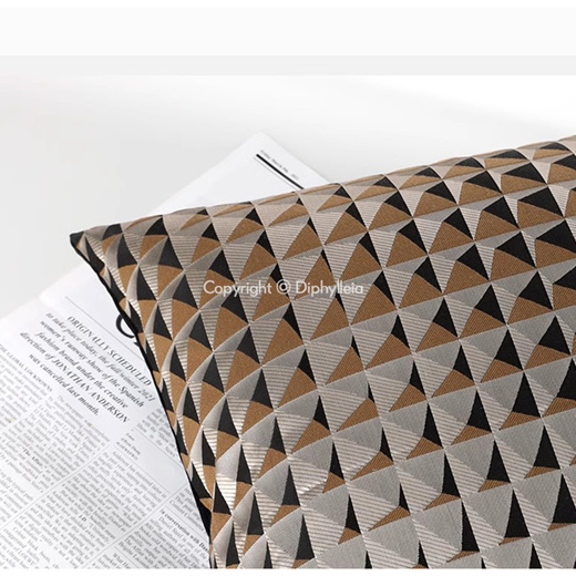 Qoo10 - sale Diphylleia Modern Triangle Geometric Jacquard Pillowcase  Luxury C : Household & Bedd