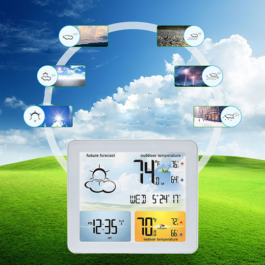 ELEGIANT EOX-9901 Weather Station with LCD Screen Indoor Outdoor
