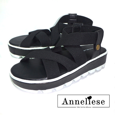 Anneliese sepatu sandal wedges wanita carla