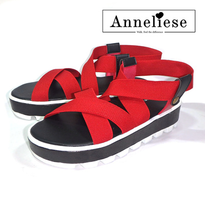 Anneliese sepatu sandal wedges wanita carla