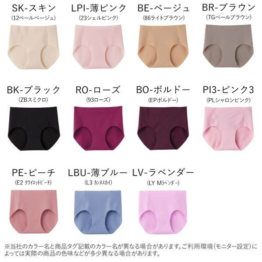 Gunze Tuche Seamless Panties (Made in Japan, Sizes M-LL)(69TV2370)