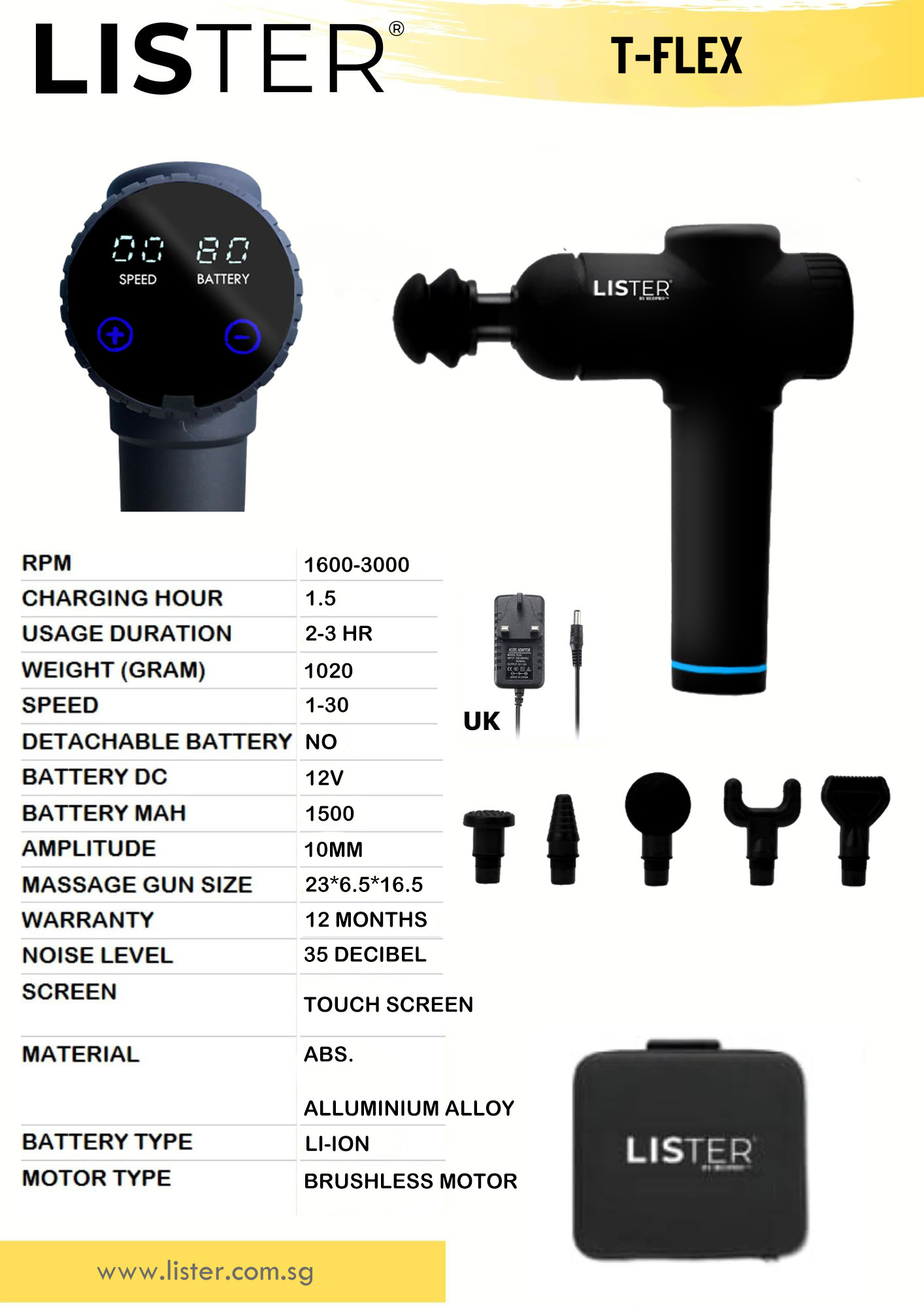 lister massage gun