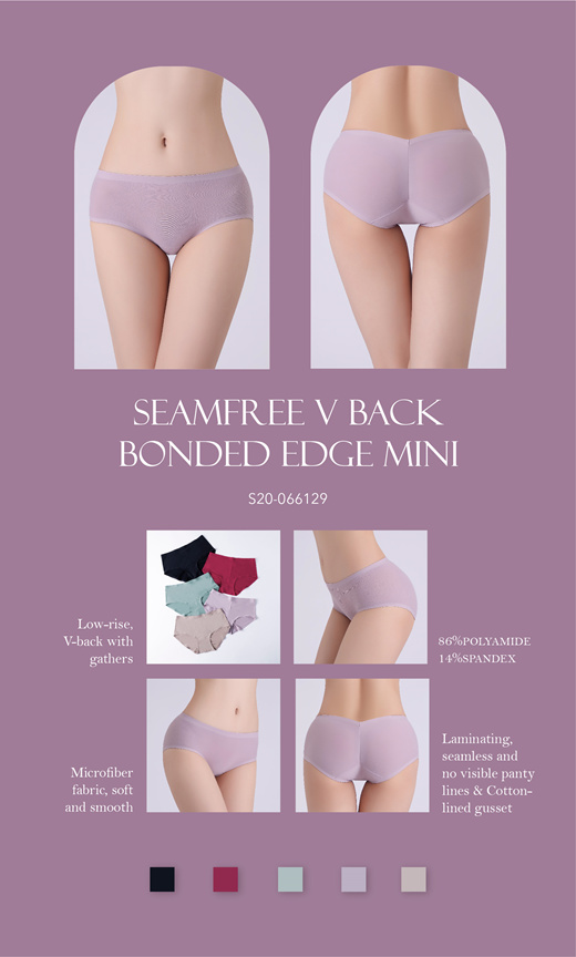 Qoo10 - Sorella Seamfree V Back Bonded Edge Mini Panty S20-066129 :  Lingerie & Sleepwear
