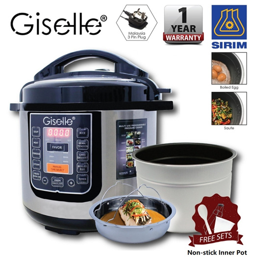 how to use giselle pressure cooker