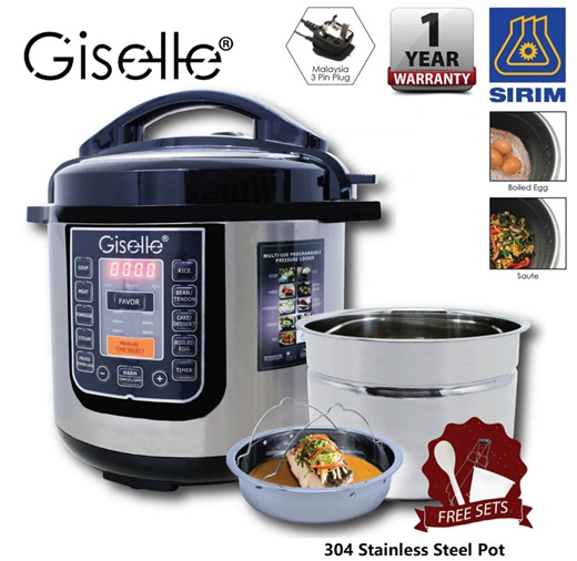 Qoo10 SG Free Gift Giselle 6L Electric Pressure Cooker 14