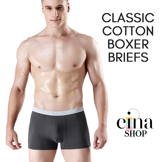 Men Classic Modal Boxer Briefs 3 Piece Bundle - einashop