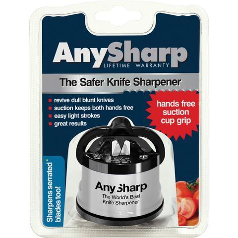  AnySharp Editions - World's Best Knife Sharpener - For Knives  and Serrated Blades - Navy: Home & Kitchen