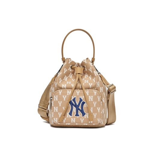 MLB x Aespa Winter Pick Monogram Jacquard Bucket Bag