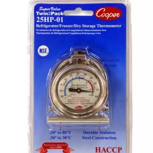 Cooper-Atkins 25HP-01C-2 - Refrigerator/Freezer Thermometer