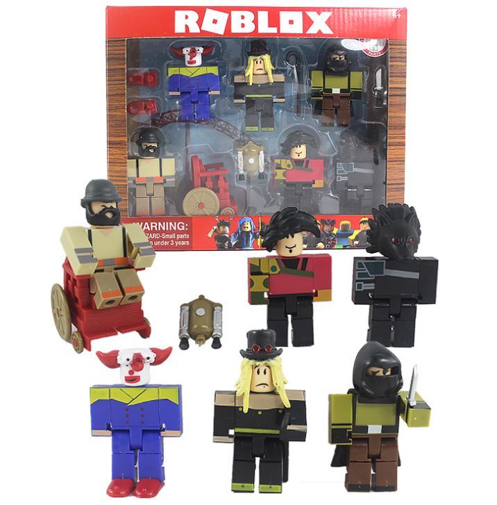 Qoo10 Roblox Action Figure Toys - qoo10 outlet 6pcs set 7 5cm cartoon pvc roblox figma oyuncak