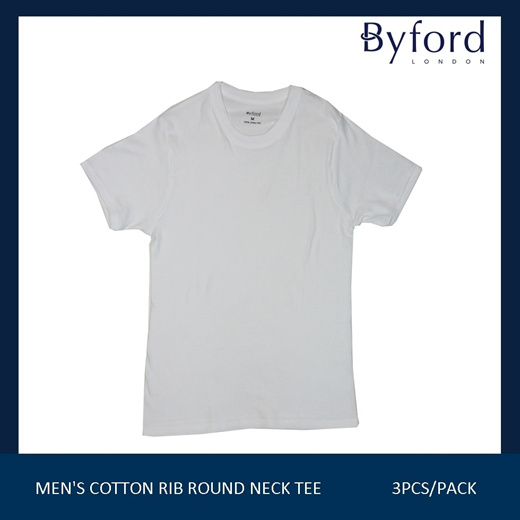 Qoo10 - BYFORD 3PCS MEN R-NECK TEE, 100% COMBED COTTON