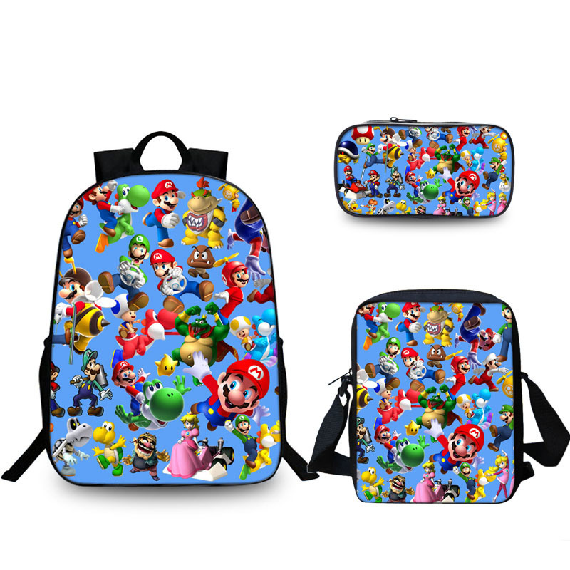 Qoo10 Super Mario School Laptop Backpack Boys Girls School Bags Super Saiyan Kids Fashion - clothes shoes accessories kids roblox super mario